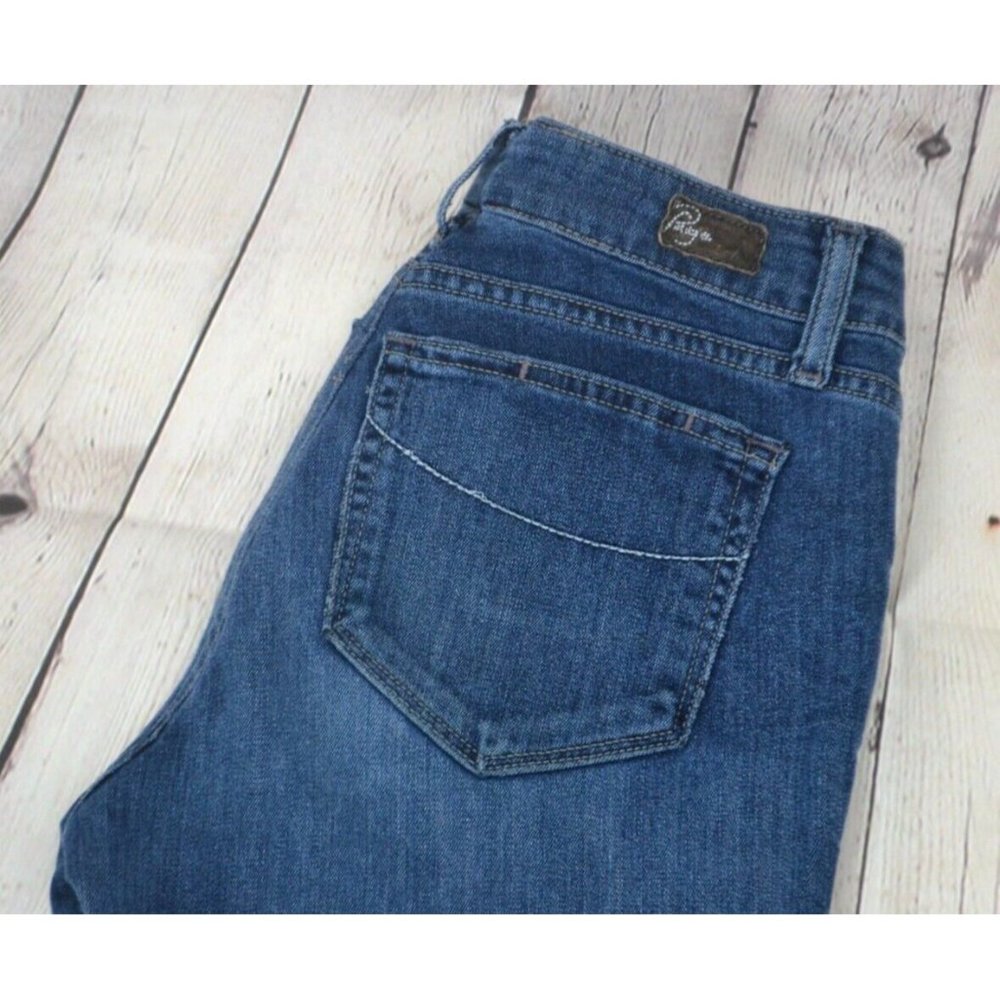 PAIGE DENIM Women's Low Rise Straight Leg Jeans SIZE 28 Dark Wash